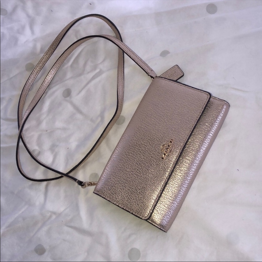 Coach crossbody wallet clutch